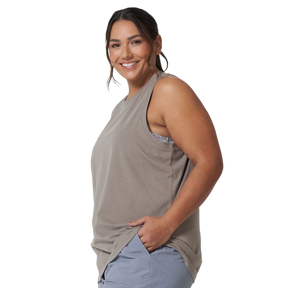 Ell/Voo Womens Gina Tank - Army slider