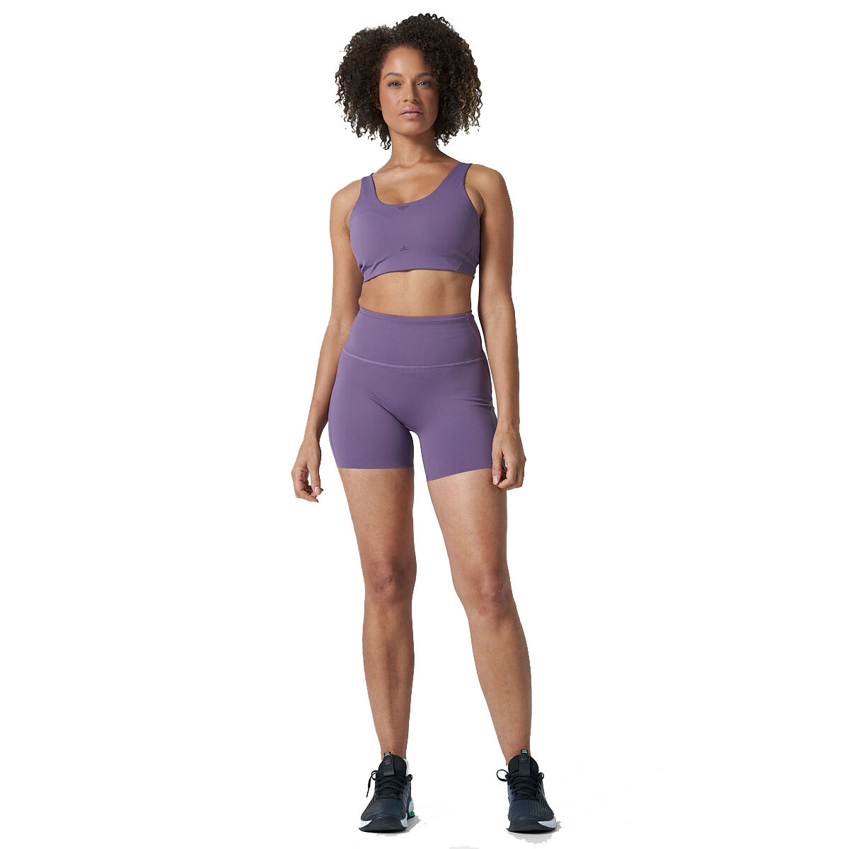 Ell/Voo Womens Hera 5 Inch Training Short Tights - Purple slider