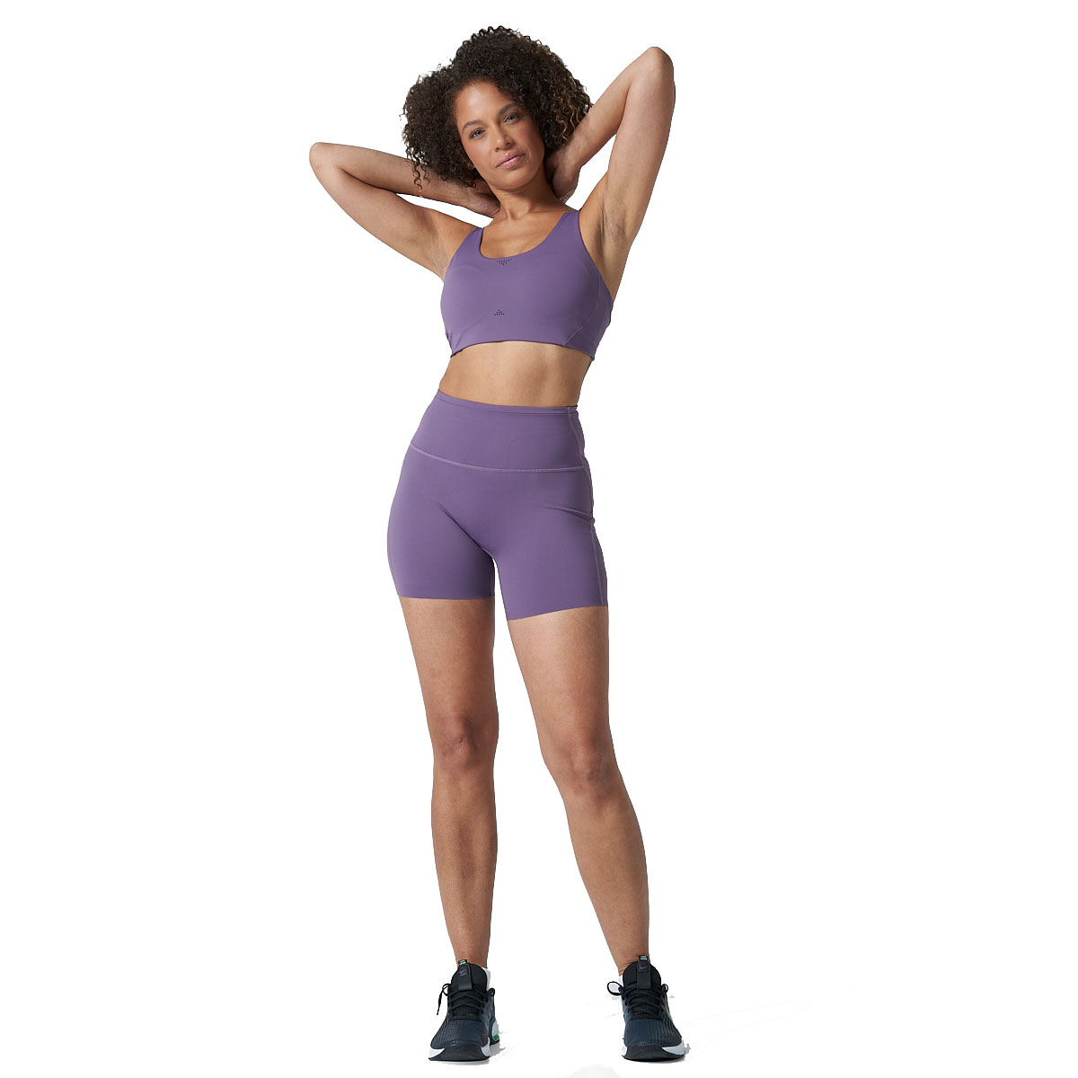 Ell/Voo Womens Hera 5 Inch Training Short Tights - Purple slider