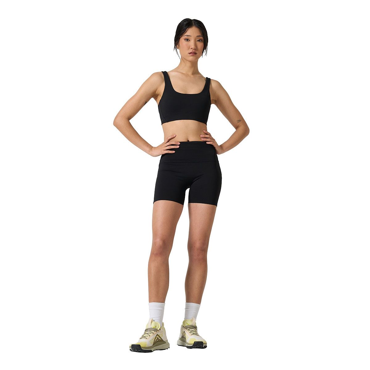 Ell/Voo Womens Hera 5 Inch Training Tights - Black slider