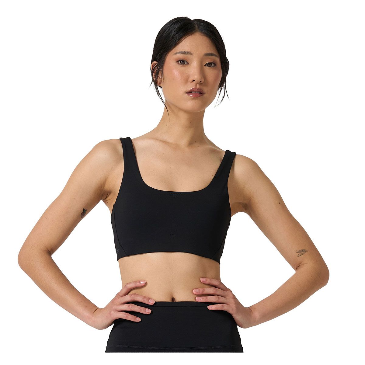 Ell/Voo Womens Hera Crop Sports Bra - Blue slider