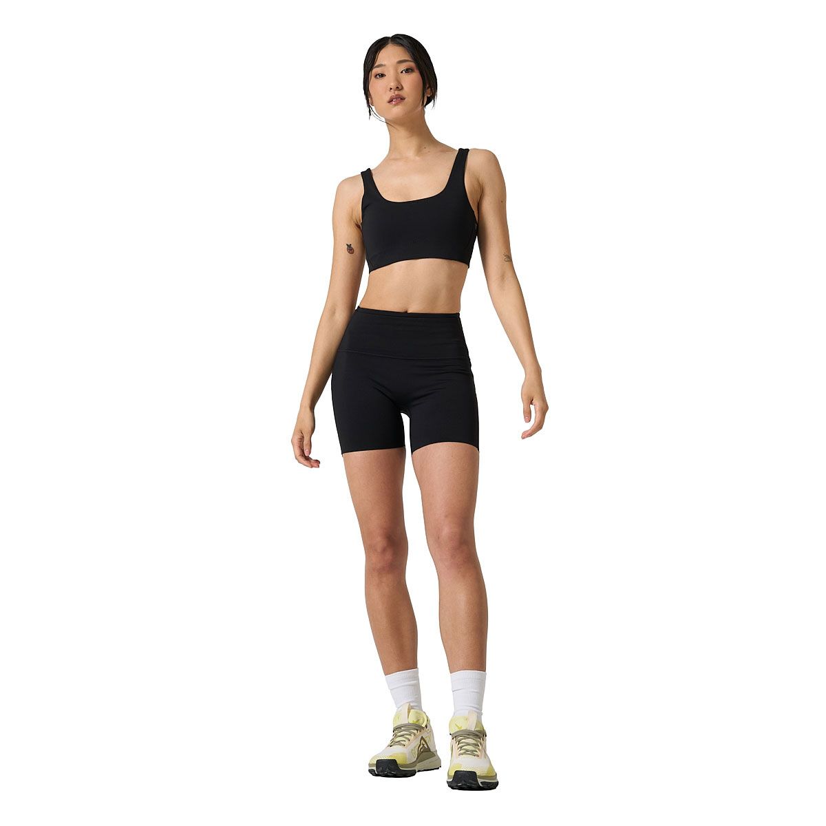 Ell/Voo Womens Hera Crop Sports Bra - Blue slider