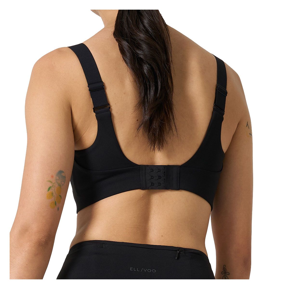 Ell/Voo Womens Hera Crop Sports Bra - Blue slider