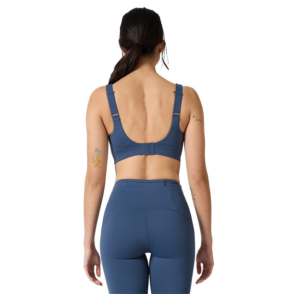 Ell/Voo Womens Hera Crop Sports Bra - Blue slider