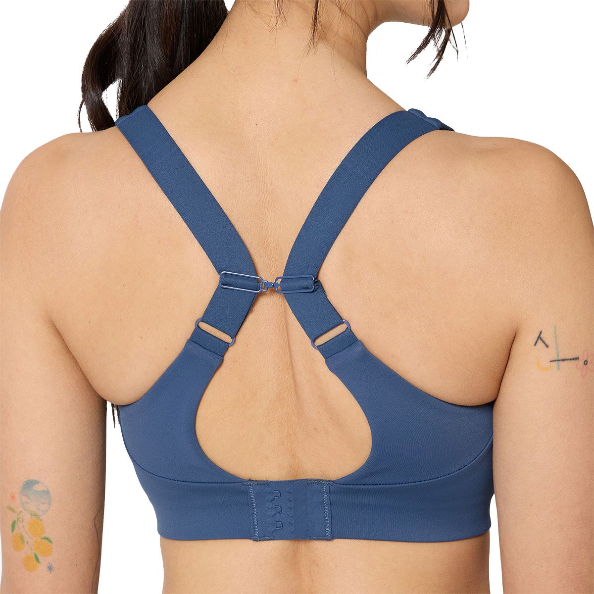 Ell/Voo Womens Hera Crop Sports Bra - Blue slider