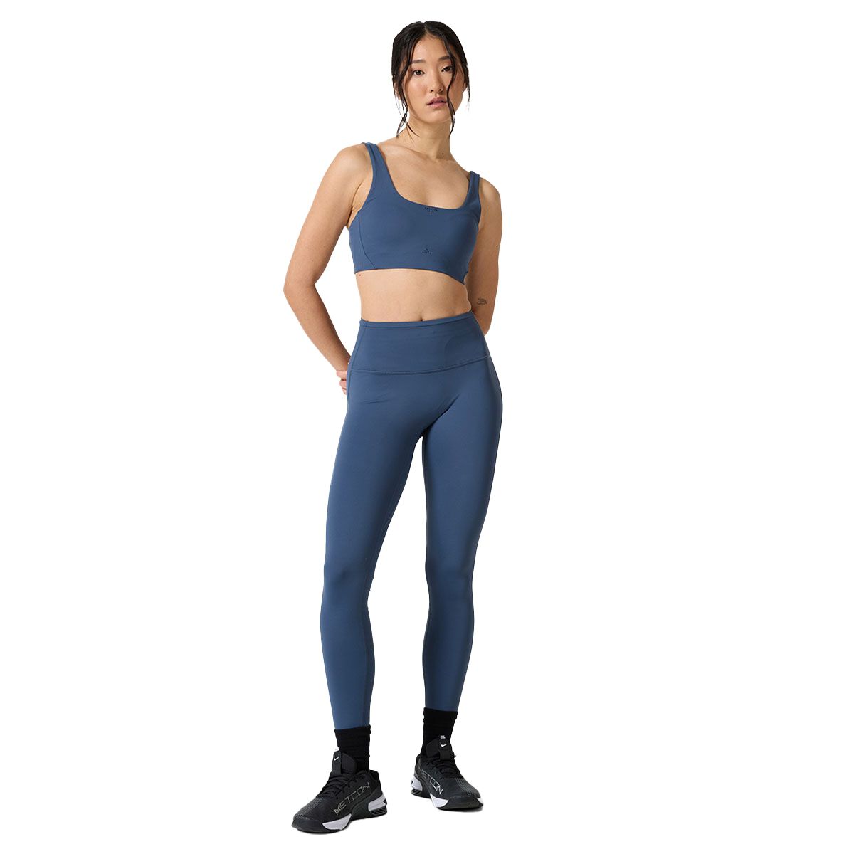 Ell/Voo Womens Hera Full Length Training Tights Blue L - Blue slider