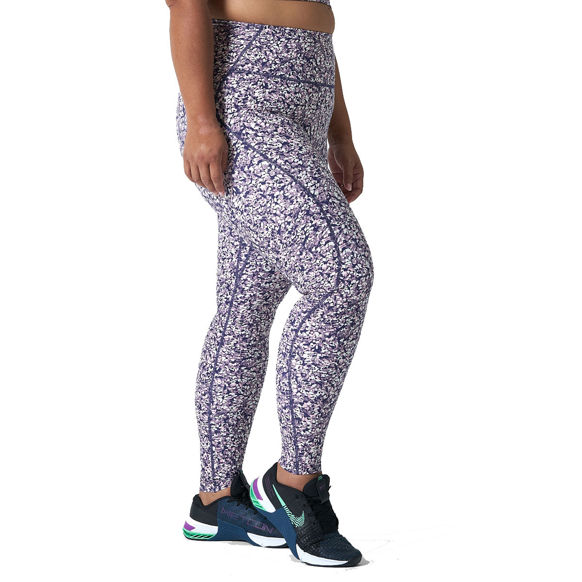 Ell/Voo Womens Hera Full Length Training Tights - Purple slider