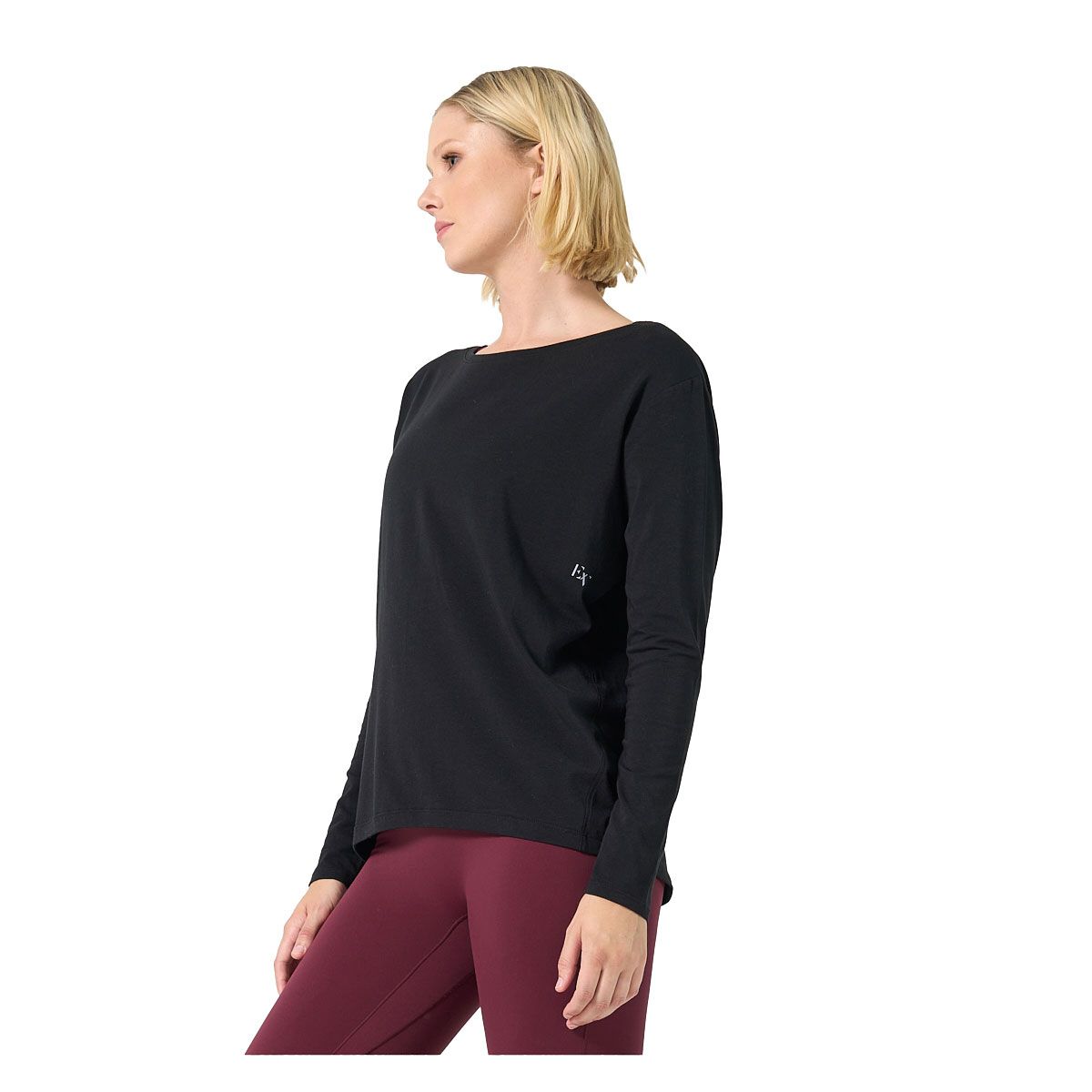 Ell/Voo Womens Juni Long Sleeve Tee - Off White slider