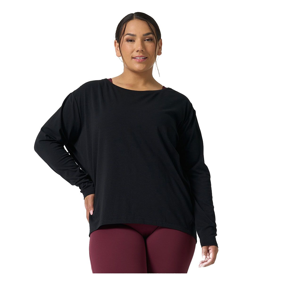 Ell/Voo Womens Juni Long Sleeve Tee - Off White slider