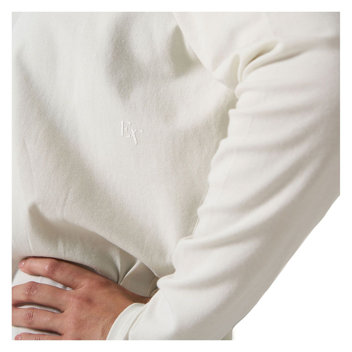 Ell/Voo Womens Juni Long Sleeve Tee - Off White slider