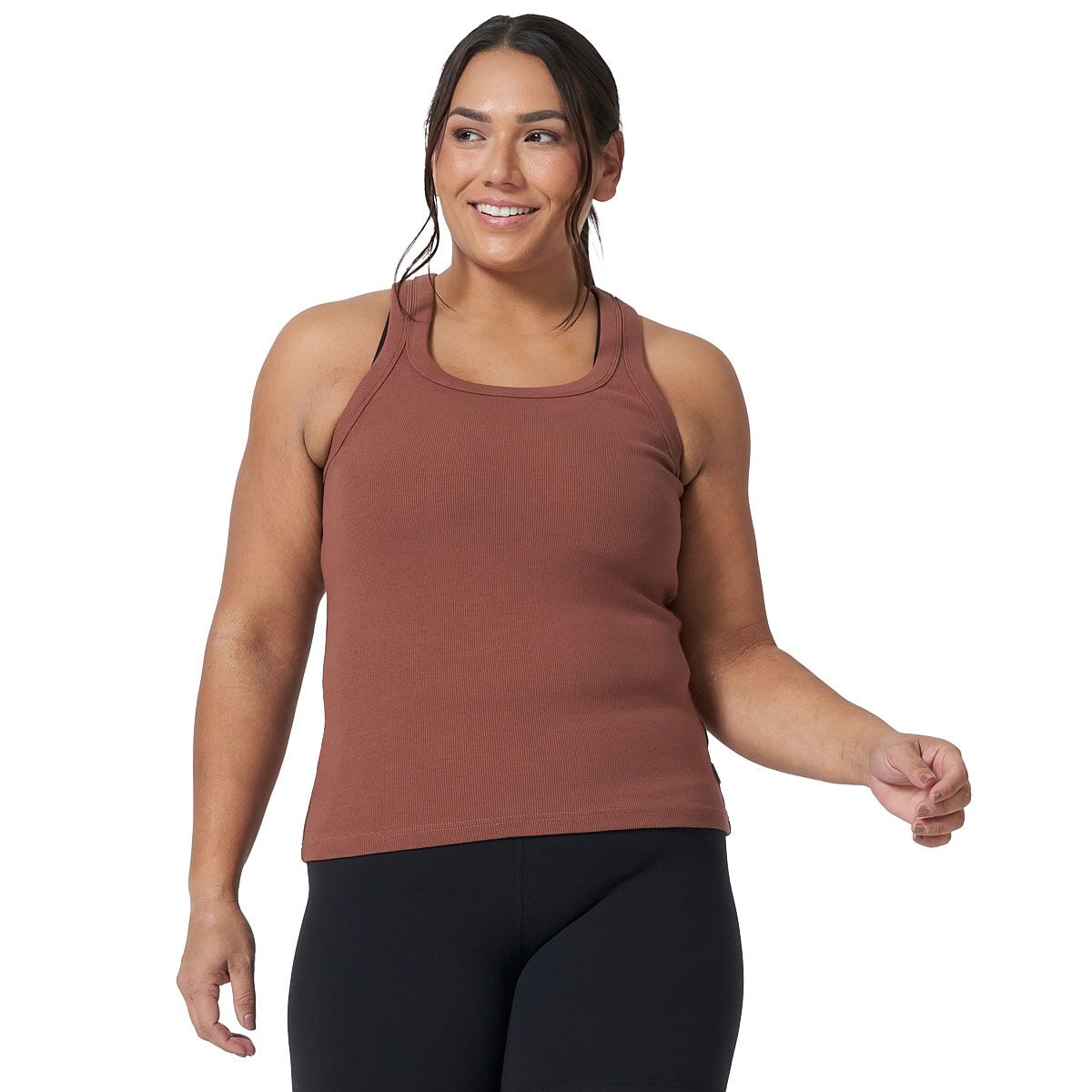 Ell/Voo Womens Kaiya Tank - Mocha slider