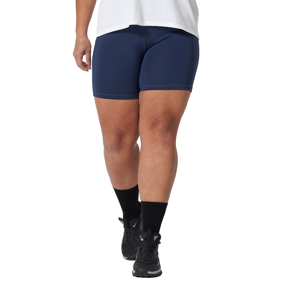 Ell/Voo Womens Kara 5 Inch Pocket Tights - Navy slider