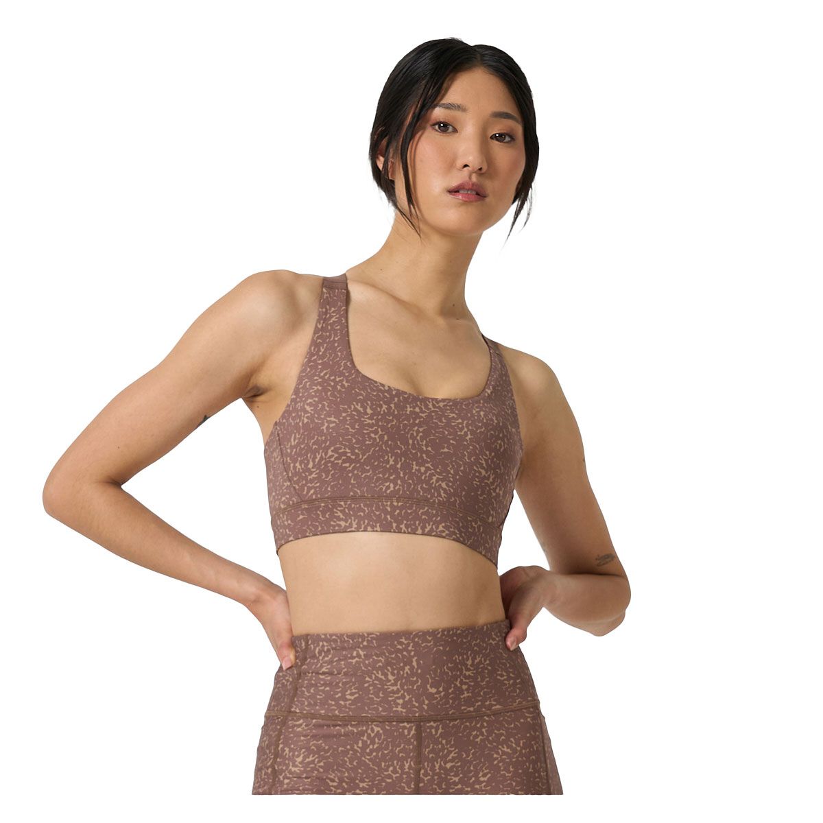 Ell/Voo Womens Kara Crop Sports Bra - Multi