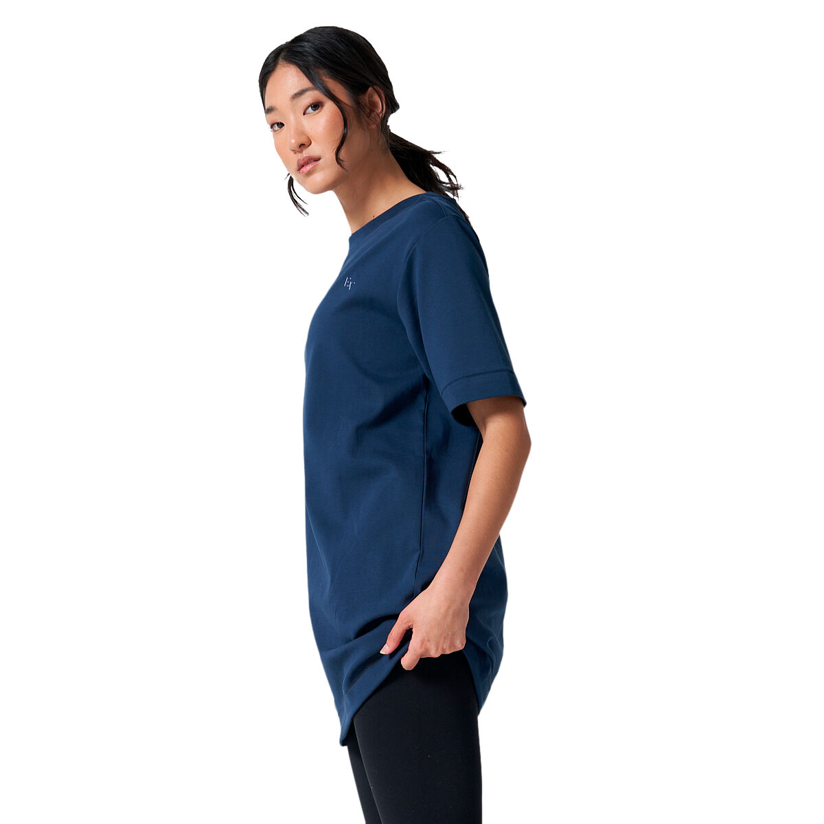 Ell/Voo Womens Lani Tee Navy M - Navy slider