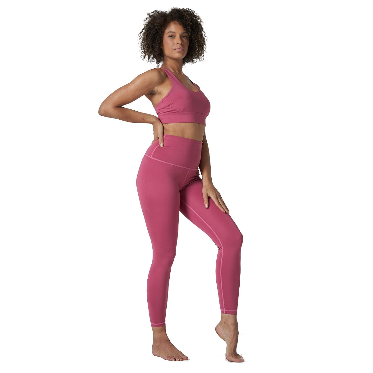 Ell/Voo Womens Quinn 7/8 Tights Pink M - Pink slider