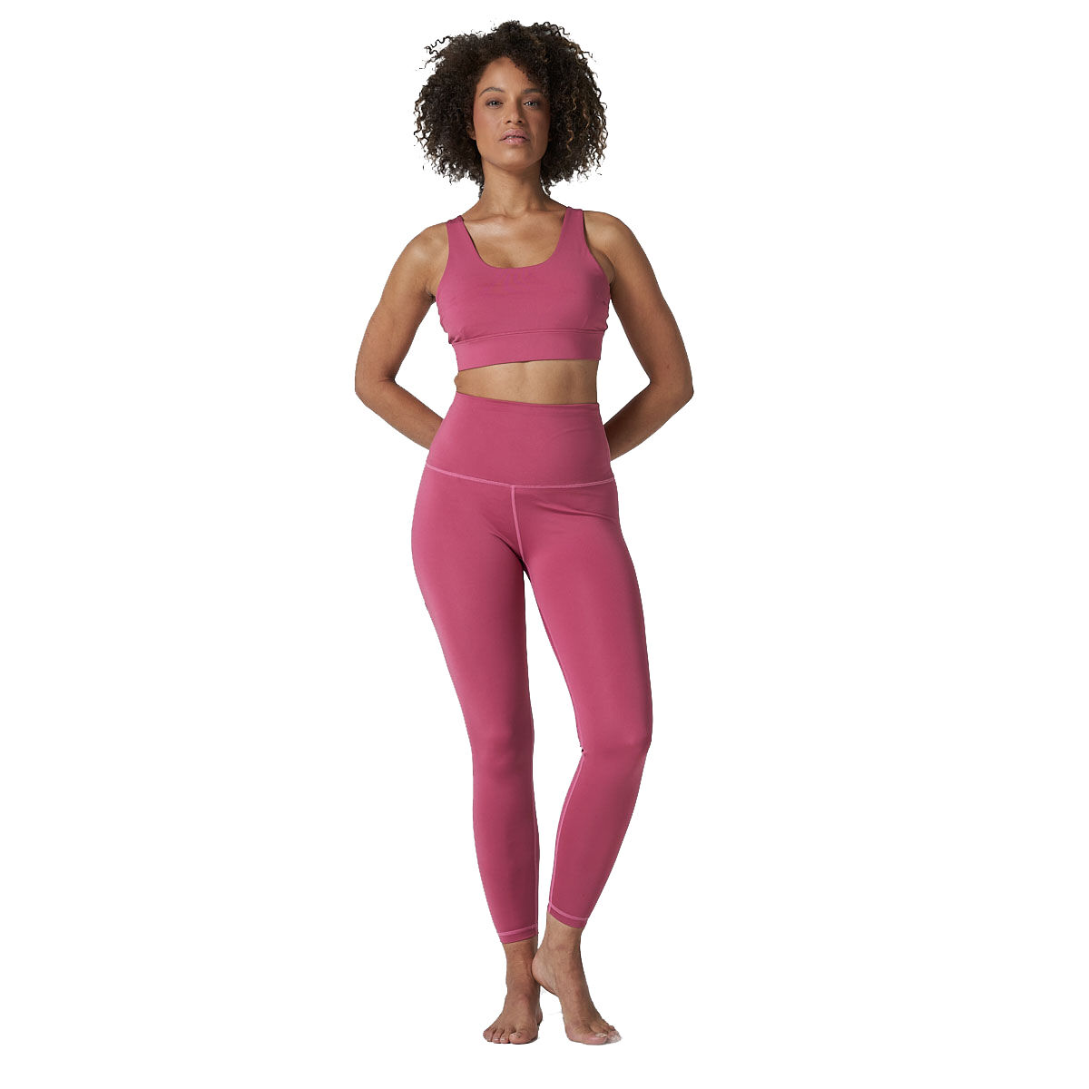 Ell/Voo Womens Quinn 7/8 Tights Pink M - Pink slider