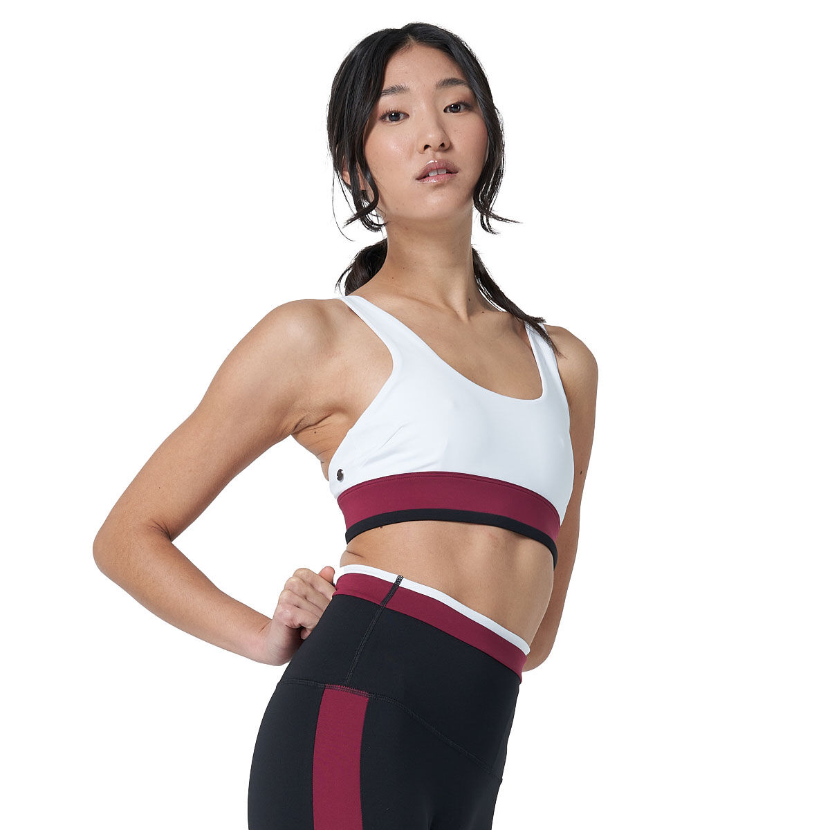 Ell/Voo Womens Quinn Sports Bra White XXL - White slider