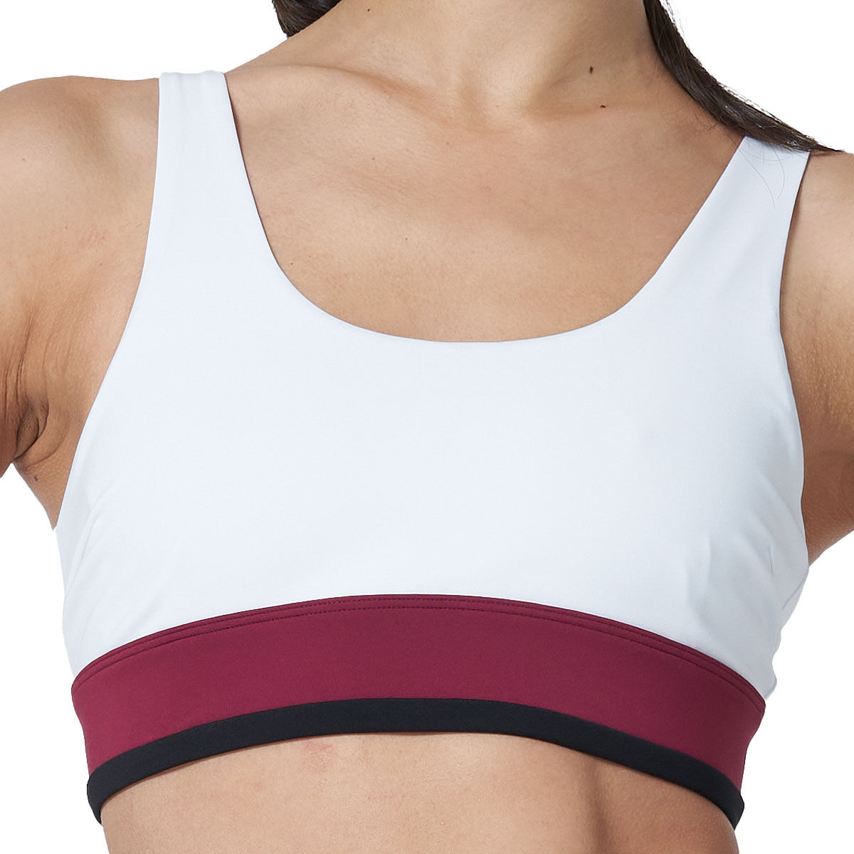 Ell/Voo Womens Quinn Sports Bra White XXL - White slider