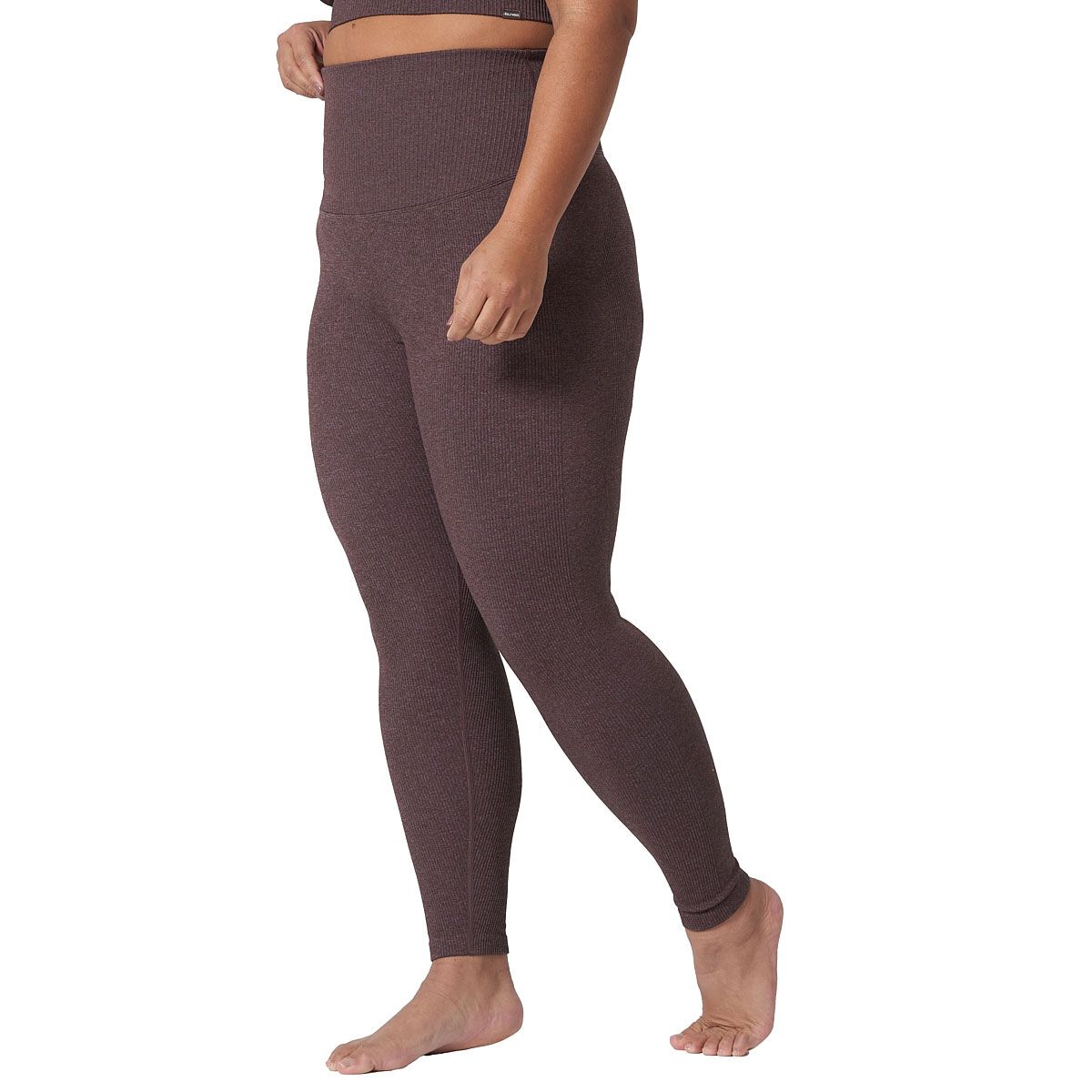 Ell/Voo Womens Reili Seam Free 7/8 Tights - Mauve slider