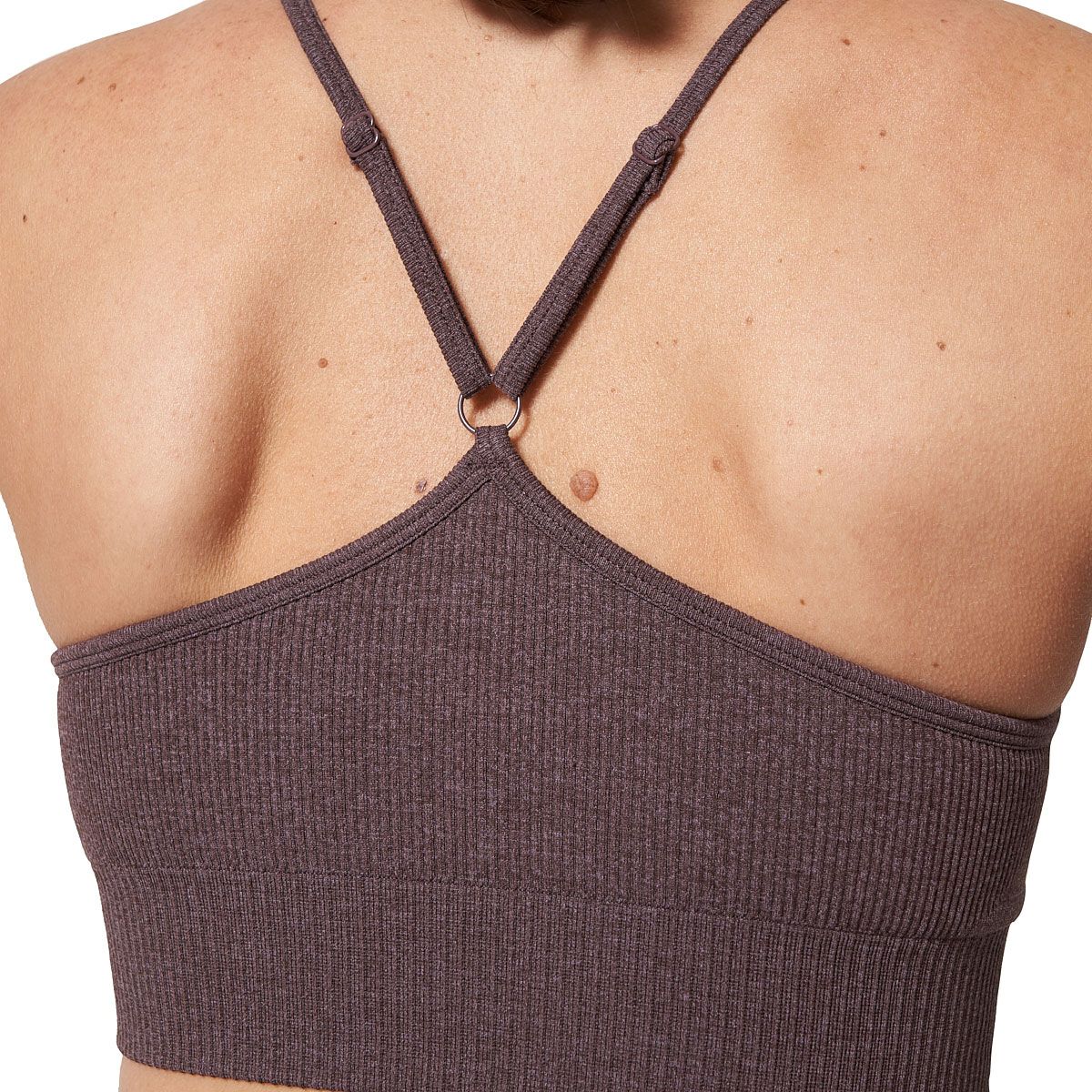 Ell/Voo Womens Reili Seam Free Crop Top - Sand slider