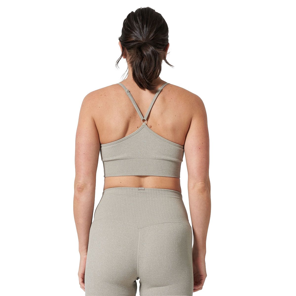 Ell/Voo Womens Reili Seam Free Crop Top - Sand slider