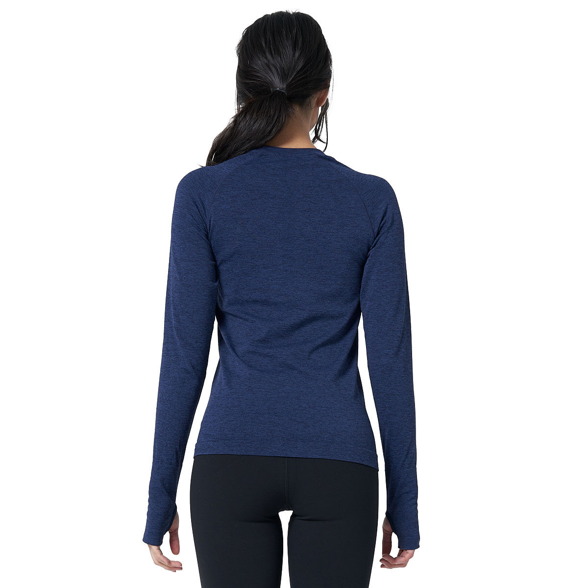 Ell/Voo Womens Reili Seam Free Long Sleeve Tee Blue XL / XXL - Blue slider