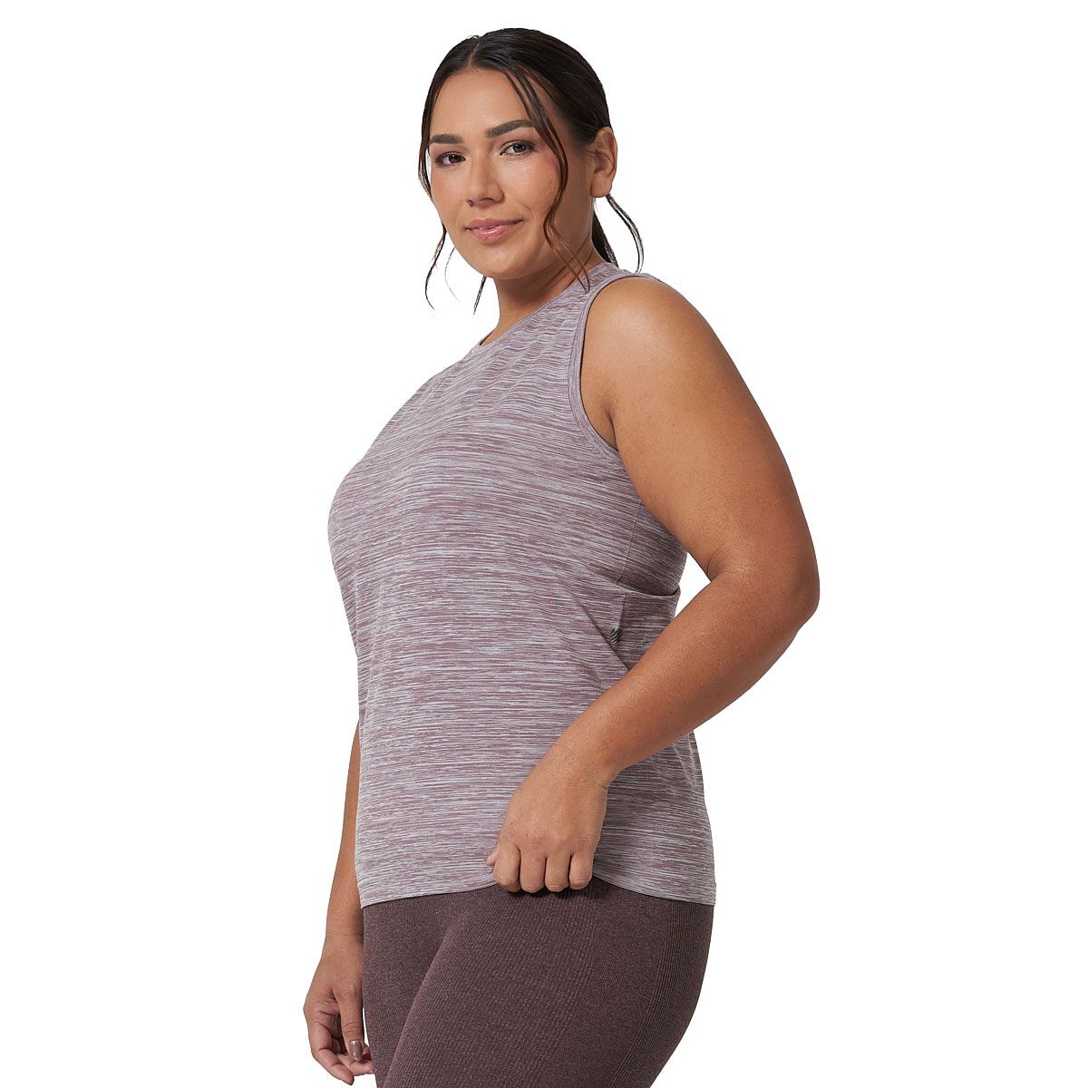 Ell/Voo Womens Reili Seam Free Muscle Tank - Brown slider