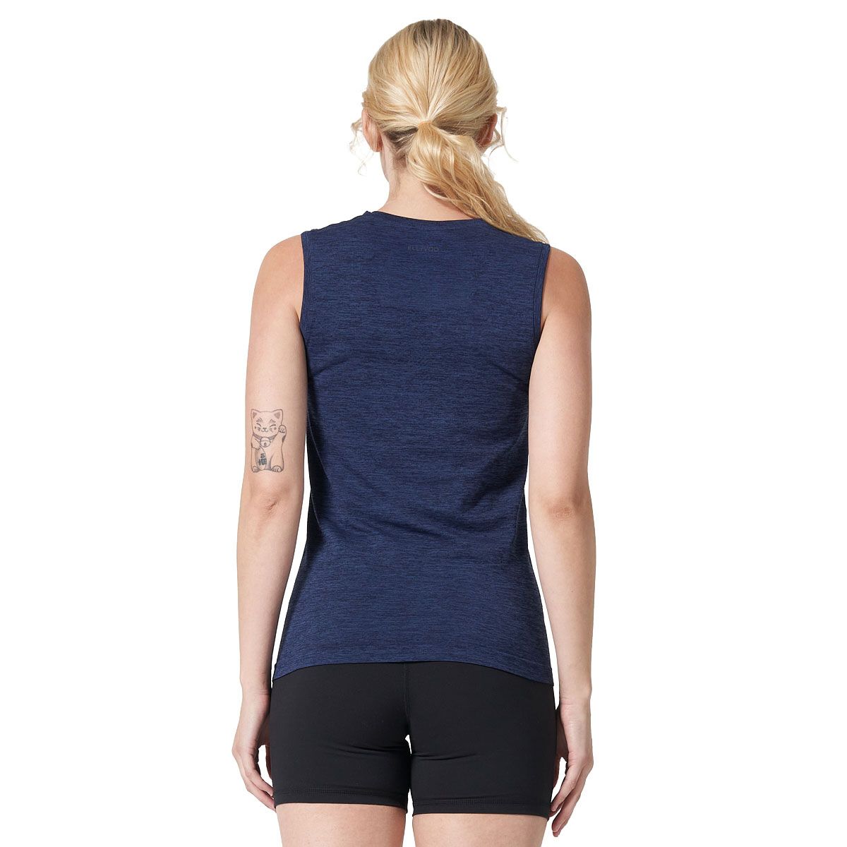 Ell/Voo Womens Reili Seam Free Muscle Tank - Navy slider