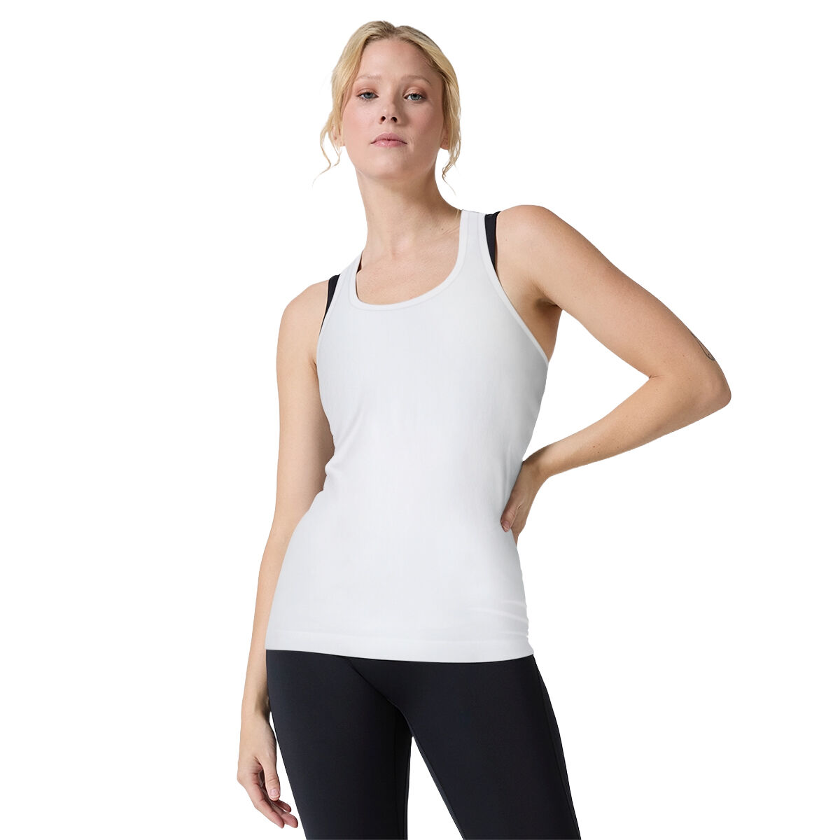 Ell/Voo Womens Reili Seam Free Tank - White slider