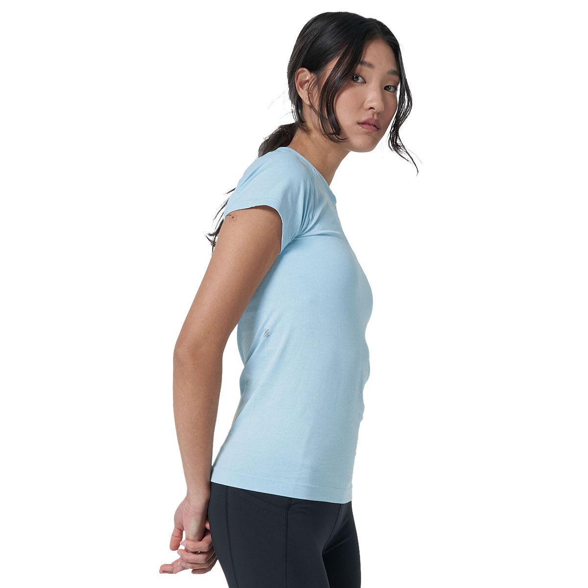 Ell/Voo Womens Reili Seam Free Tee Blue XL / XXL - Blue slider