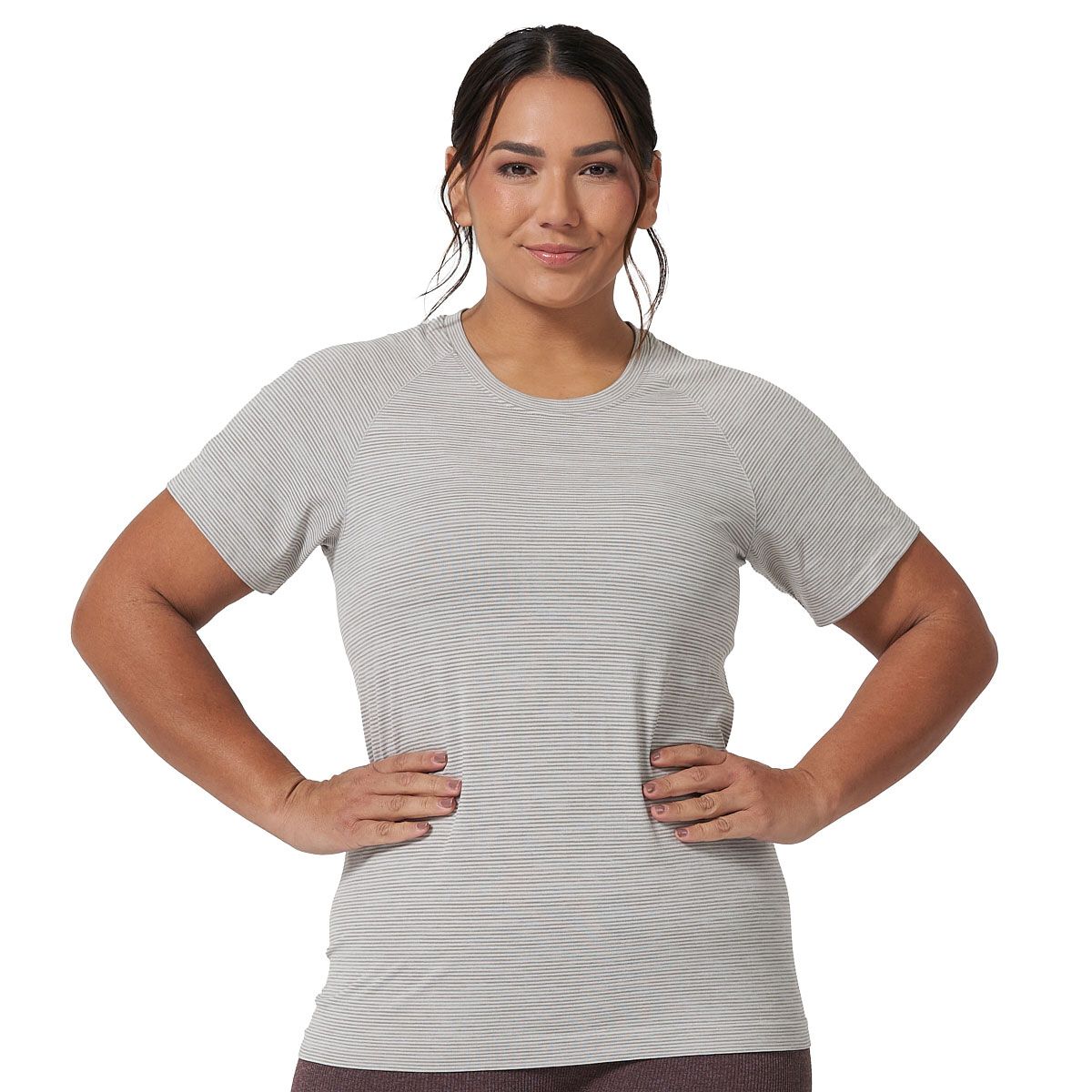 Ell/Voo Womens Reili Seam Free Tee - Plum slider