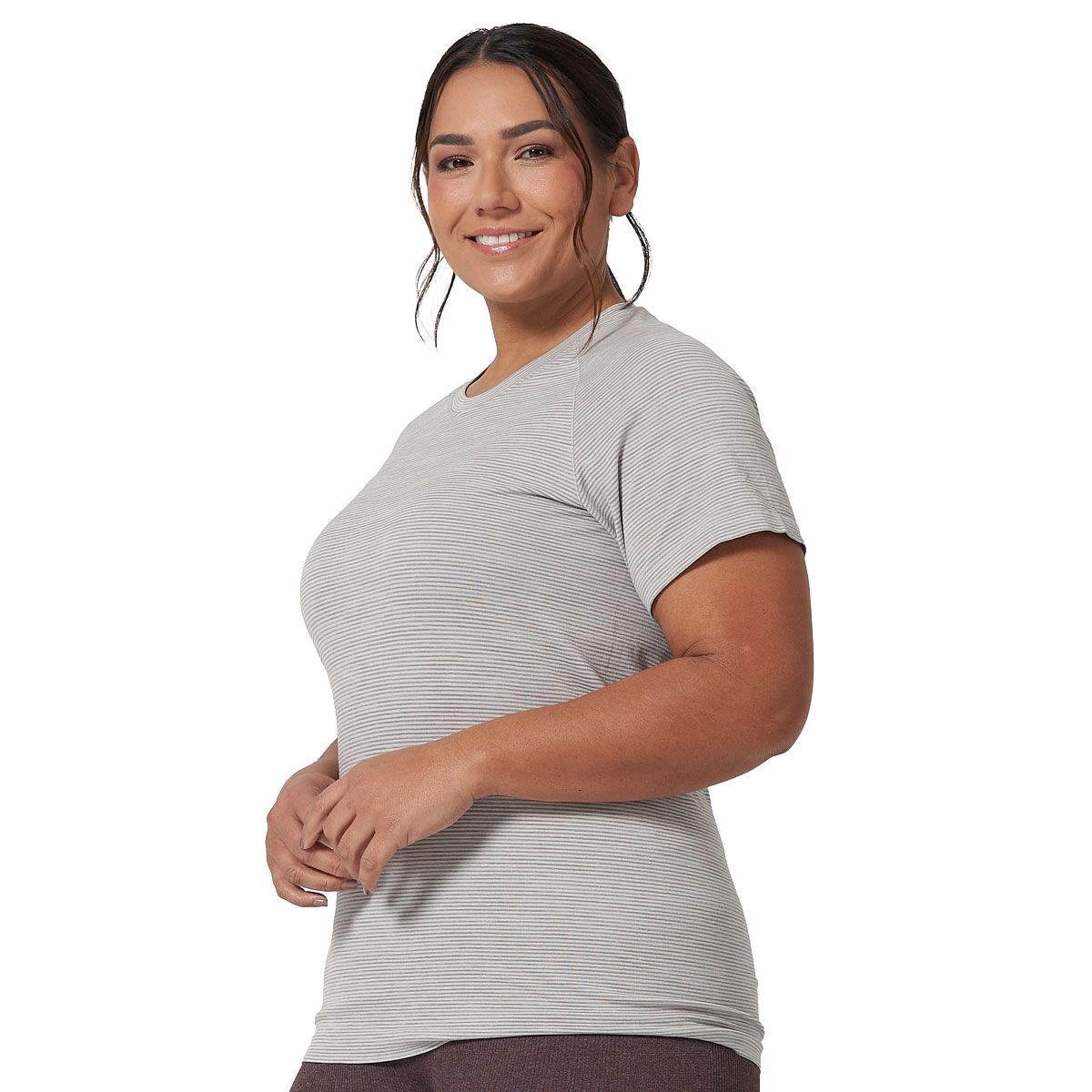 Ell/Voo Womens Reili Seam Free Tee - Plum slider