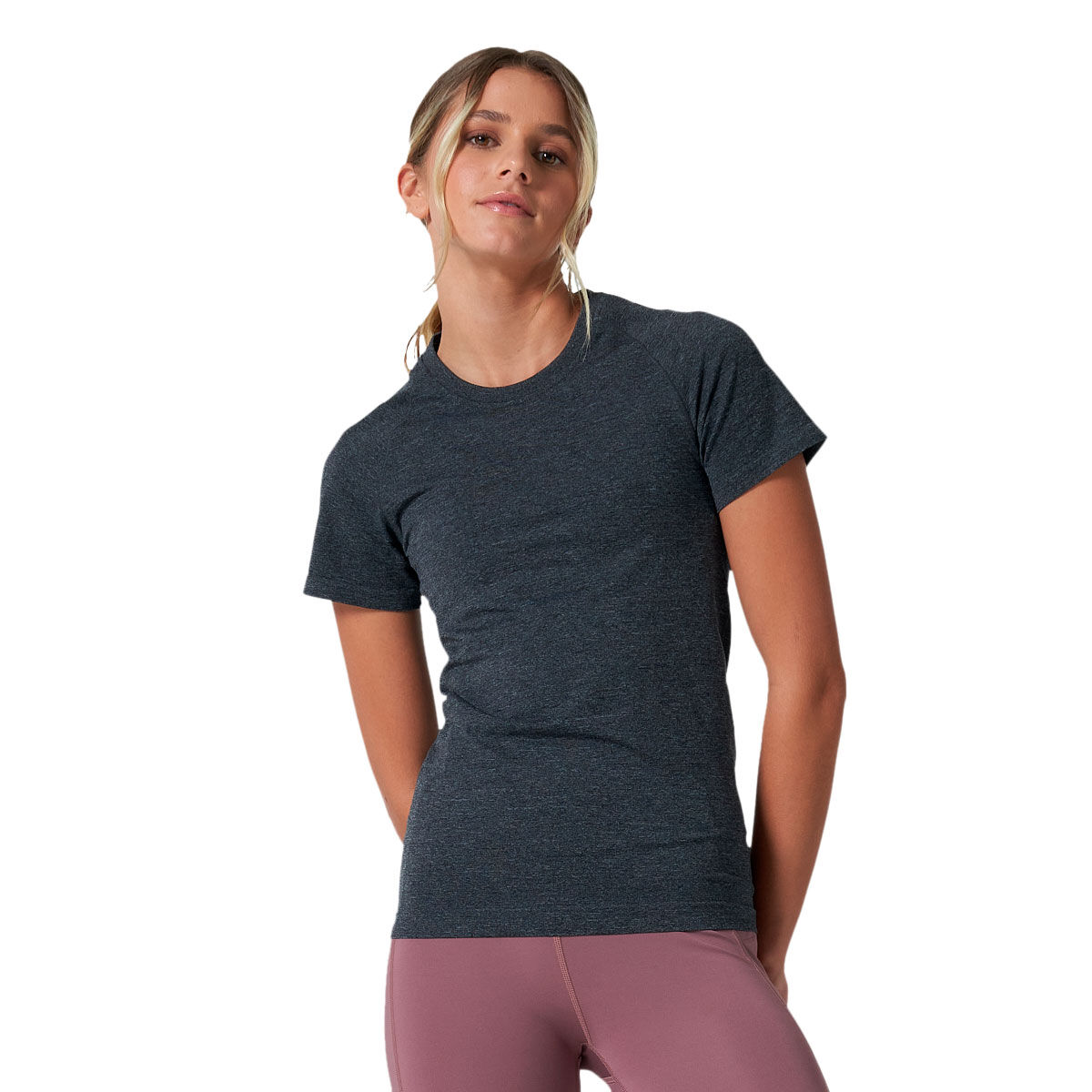 Ell/Voo Womens Reili Seam Free Tee - Plum slider