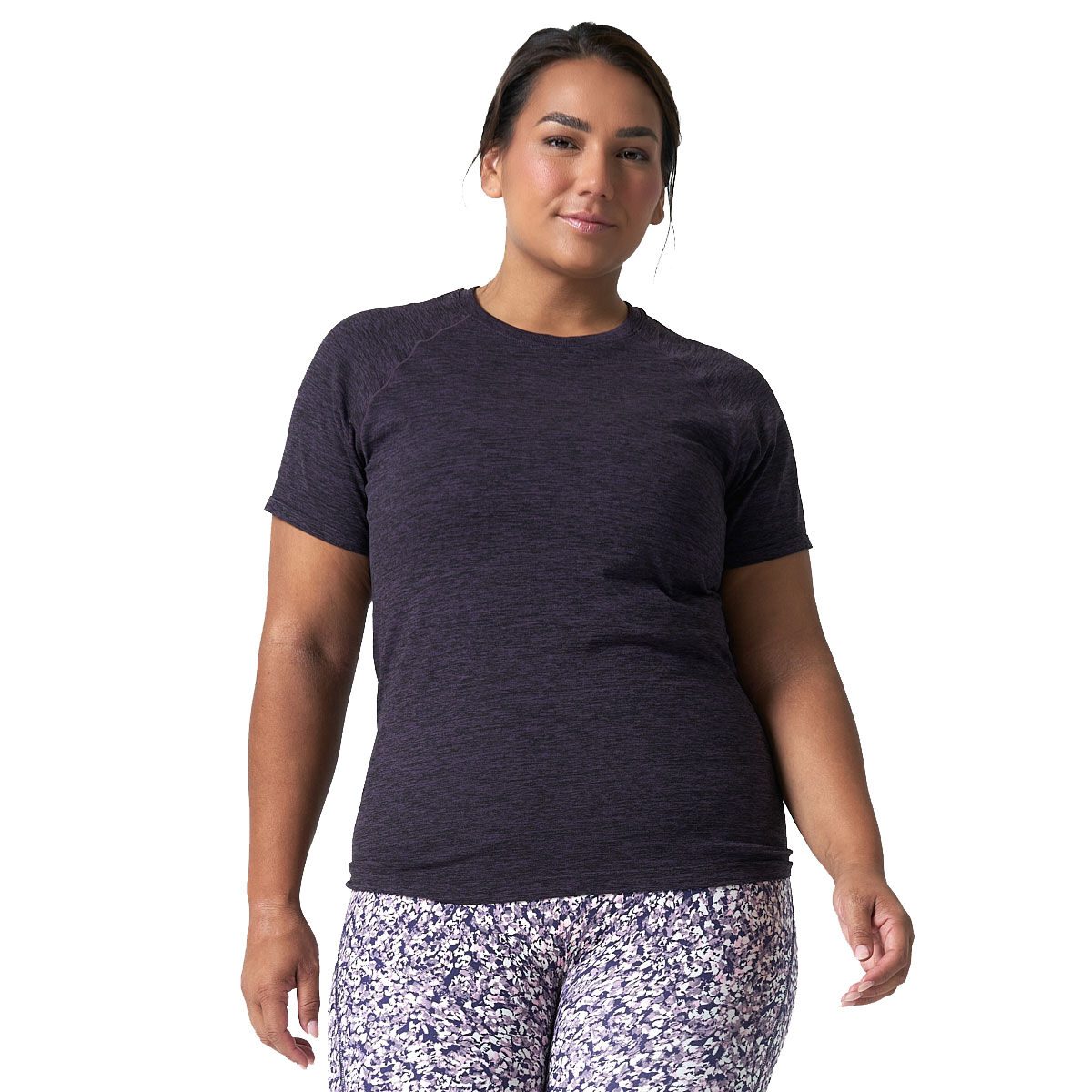 Ell/Voo Womens Reili Seam Free Tee - Plum slider