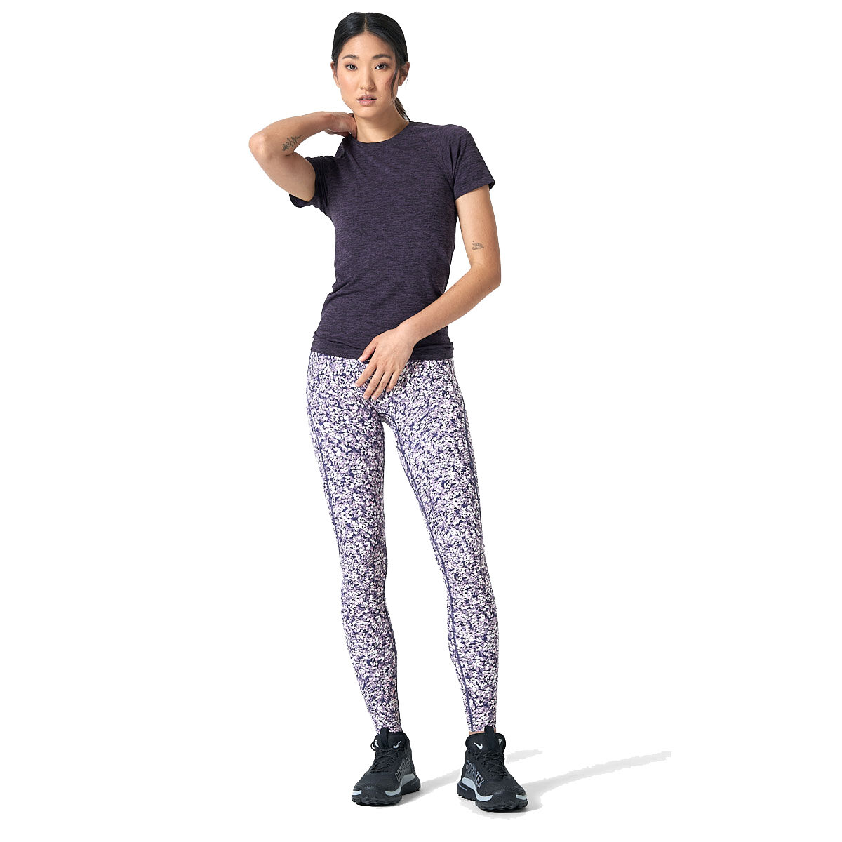 Ell/Voo Womens Reili Seam Free Tee Plum XS / S - Plum slider