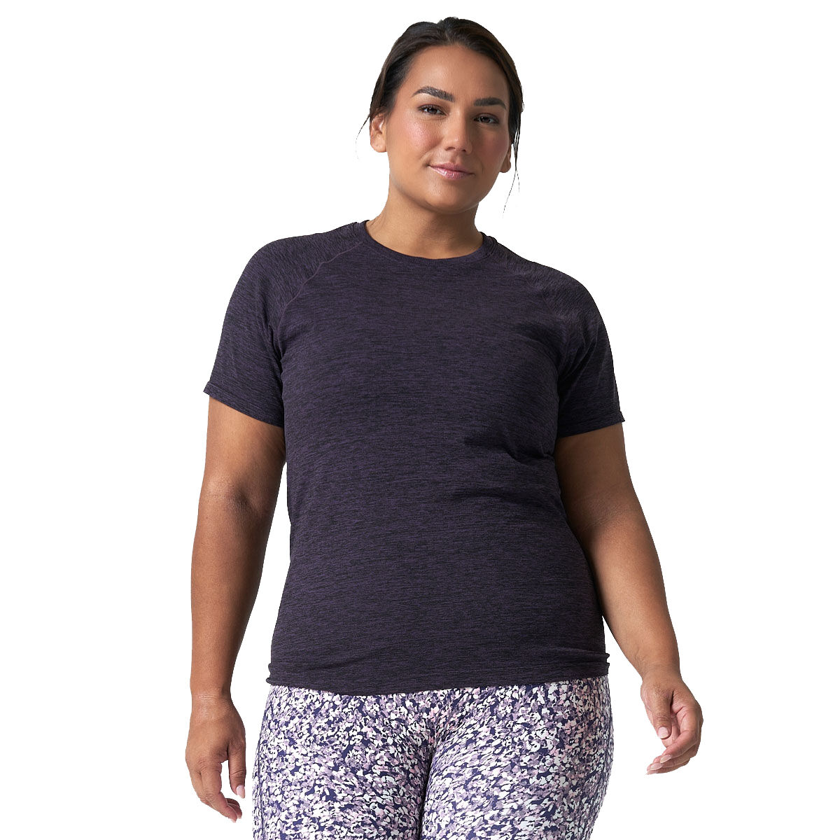 Ell/Voo Womens Reili Seam Free Tee Plum XS / S - Plum slider