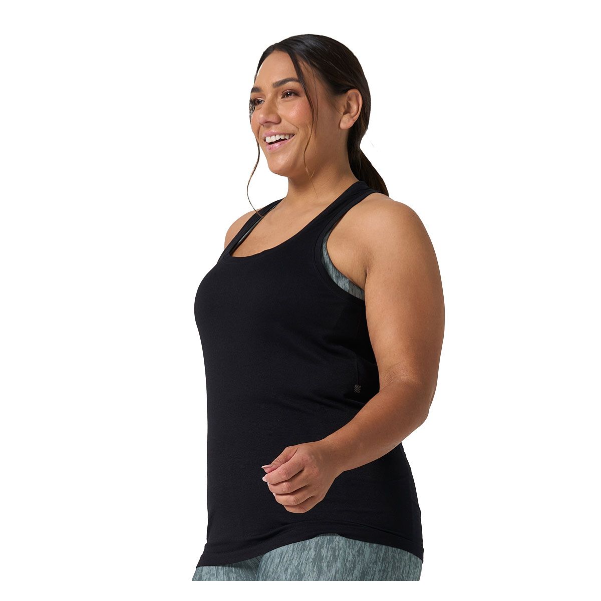 Ell/Voo Womens Reili Seam Free Training Tank - Black slider