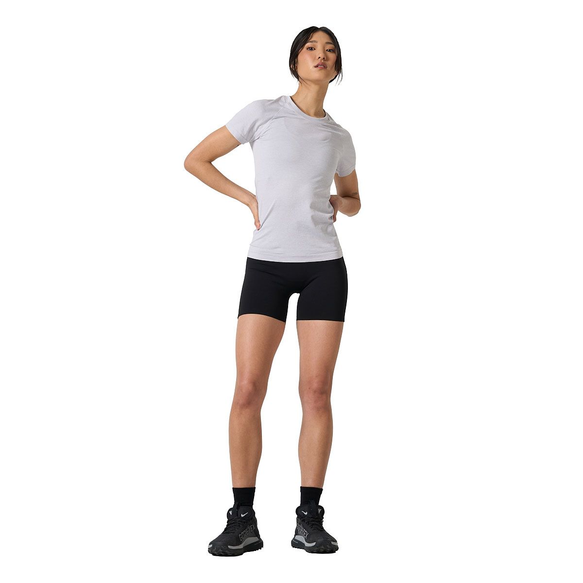 Ell/Voo Womens Reili Seam Free Training Tee - Silvermarle slider