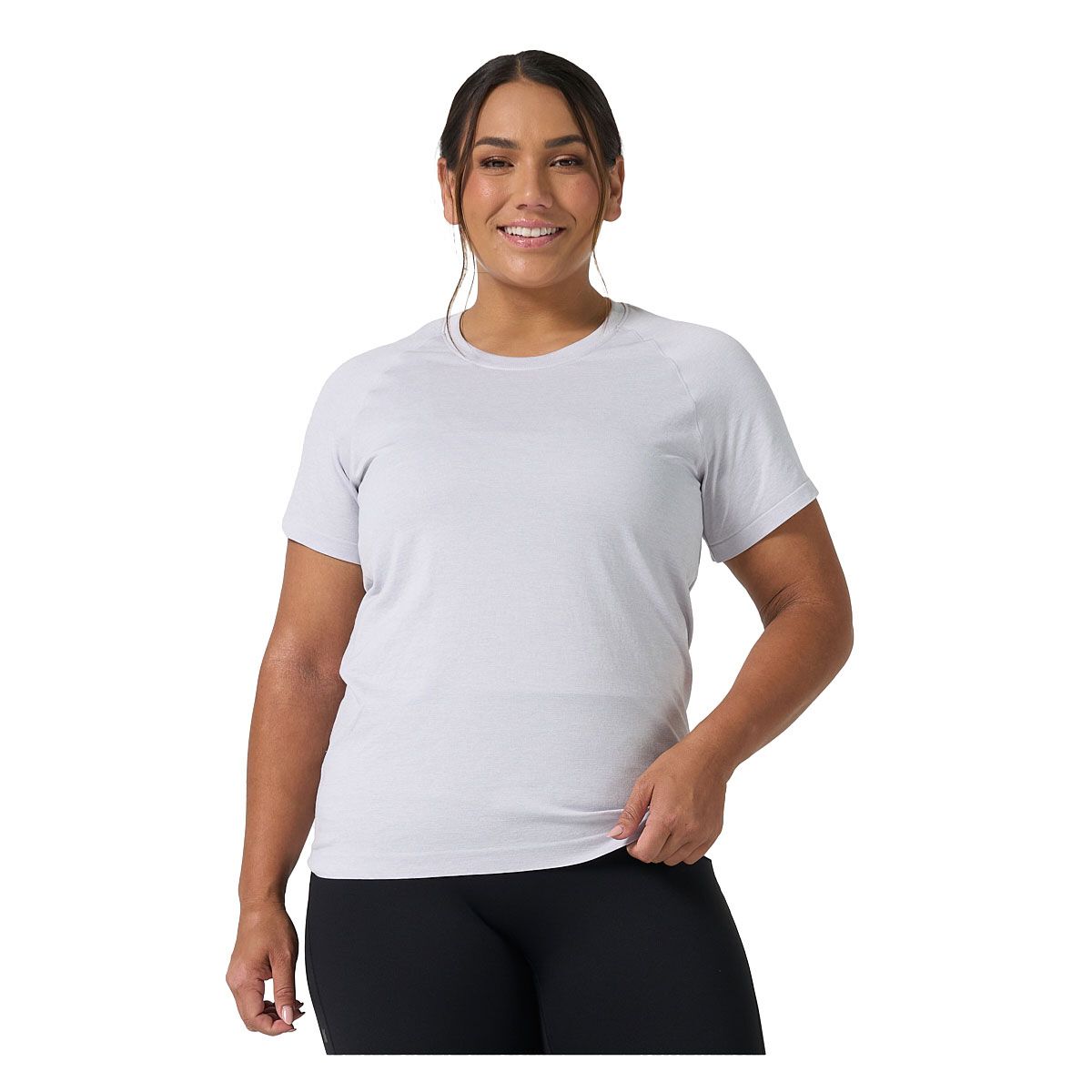 Ell/Voo Womens Reili Seam Free Training Tee - Silvermarle slider