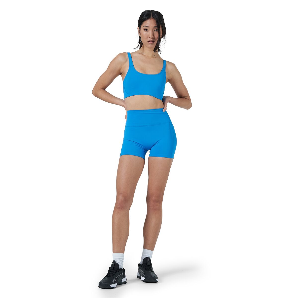 Ell/Voo Womens Sweat & Swim Acqua Crop Top Blue XS - Blue slider