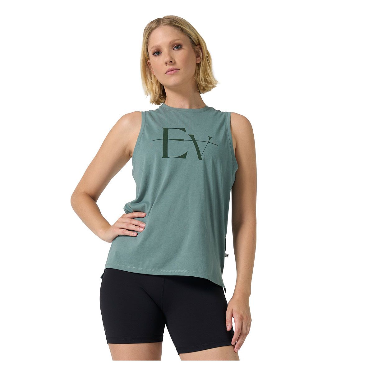 Ell/Voo Womens Taylor Muscle Tank - White slider