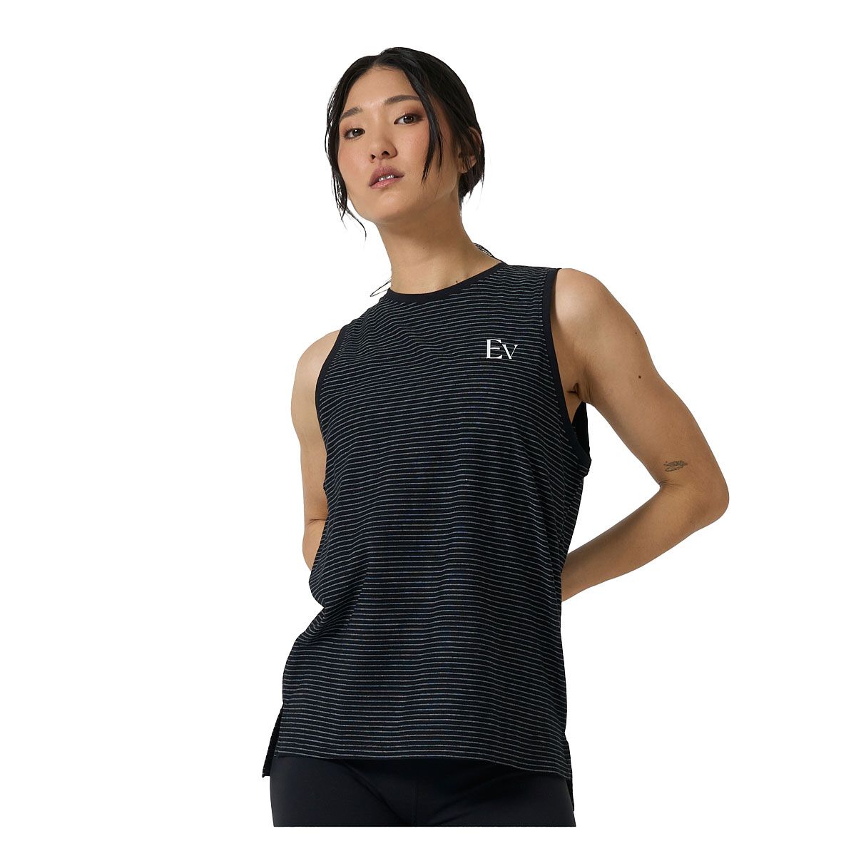 Ell/Voo Womens Taylor Muscle Tank - White slider