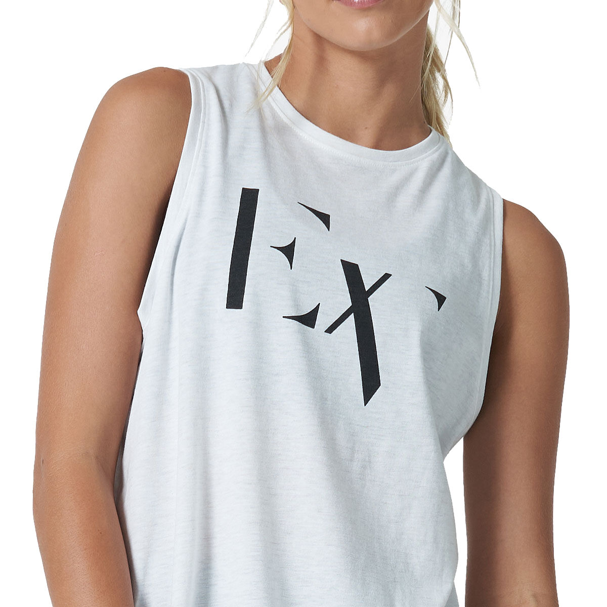 Ell/Voo Womens Taylor Muscle Tank - White slider