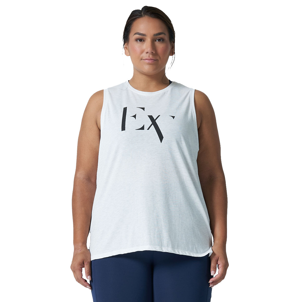 Ell/Voo Womens Taylor Muscle Tank - White slider