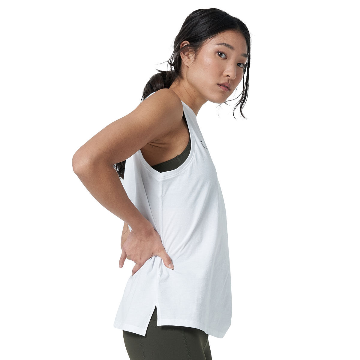 Ell/Voo Womens Taylor Muscle Tank White XL - White slider