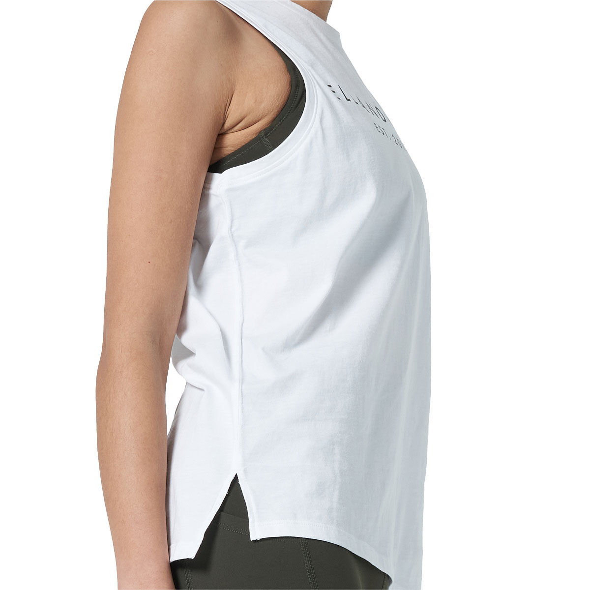 Ell/Voo Womens Taylor Muscle Tank White XL - White slider