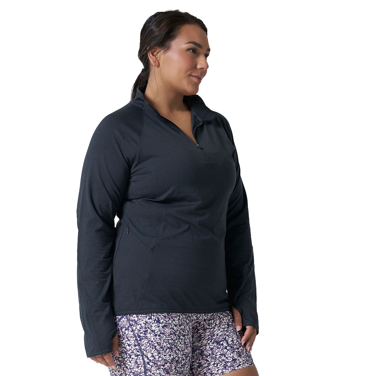 Ell/Voo Womens Tori 1/4 Zip Top - Navy slider