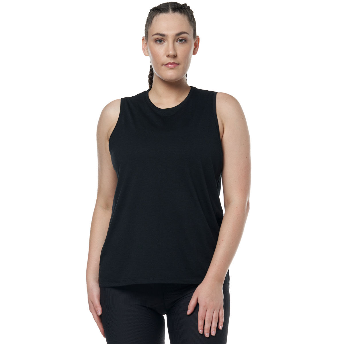 Ell/Voo Womens Trinity Muscle Tank - Black slider