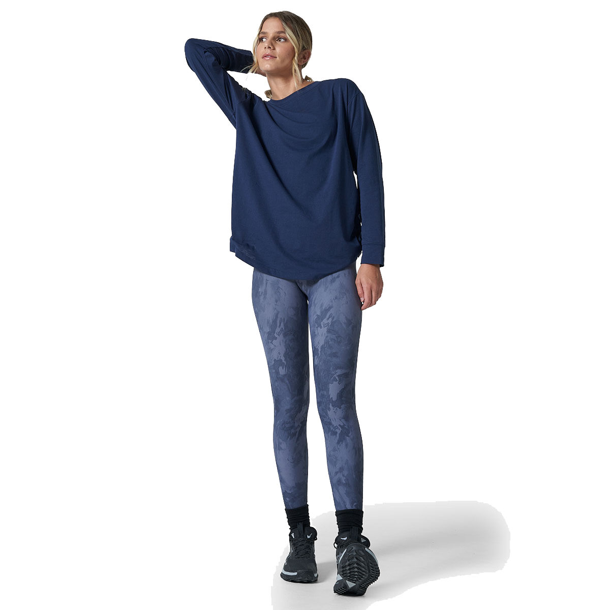 Ell/Voo Womens Vanessa Long Sleeve Tee - White slider