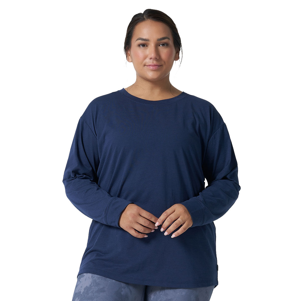 Ell/Voo Womens Vanessa Long Sleeve Tee - White slider